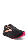 Brooks Ghost Max Running Shoe In Black/orange