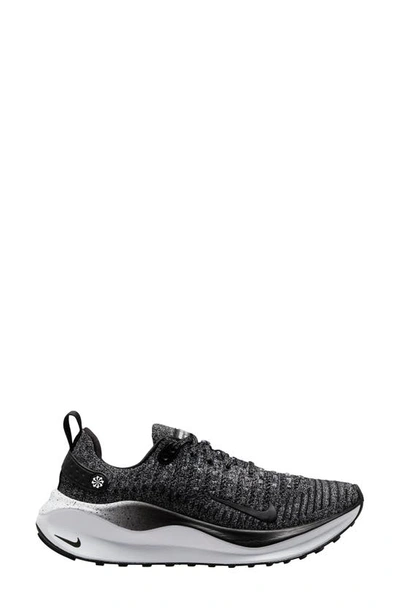 Nike Infinityrn 4 Rubber-trimmed Flyknit Sneakers In Black