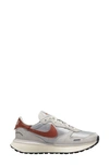 Nike Phoenix Waffle Sneaker In Light Bone / Rugged Orange