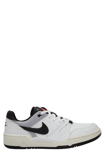 Nike White Full Force Low Sneakers In White/mystic Red/black/sail