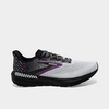 Brooks Women's Launch 10 Running Sneakers From Finish Line In Black/white/violet