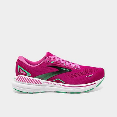 Brooks Women's Adrenaline Gts 23 Running Shoes In Pink/festival Fuchsia/blue In Pink/festival Fuchsia/black