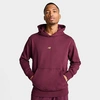 New Balance Men's Athletics Remastered Graphic French Terry Hoodie Size Large 100% Cotton In Burgundy