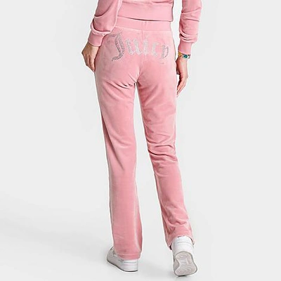 Juicy Couture Women's Og Big Bling Velour Track Pants In Multi