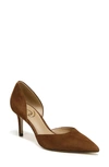 Sam Edelman Viv Pointed Toe D'orsay Pump In Toasted Coconut