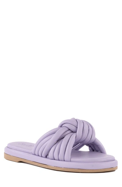 Seychelles Simply The Best Womens Slip On Open Toe Slide Sandals In Purple
