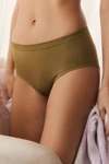 By Anthropologie Seamless Renna Second Skin Hipster Knickers In Green
