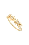 AJOA GAME ON DAISY CZ BAND RING