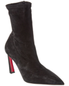 Christian Louboutin Condora Pointed Toe Bootie In Black