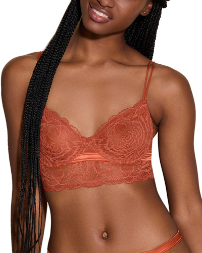 Cosabella Khana Longline Underwire Bra In Orange