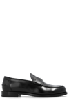 Givenchy 4g Plaque Leather Loafers In Nero
