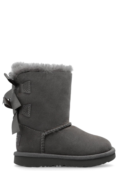 Ugg Kids' Bailey Bow Ii Round Toe Boots In Grigio