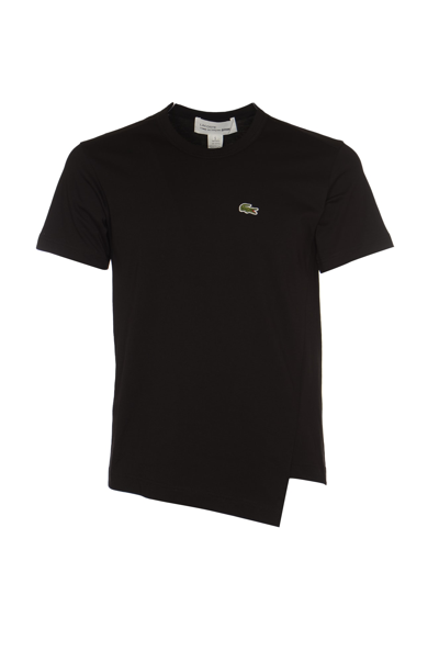 Comme Des Garçons Shirt Logo Cropped T-shirt In Black