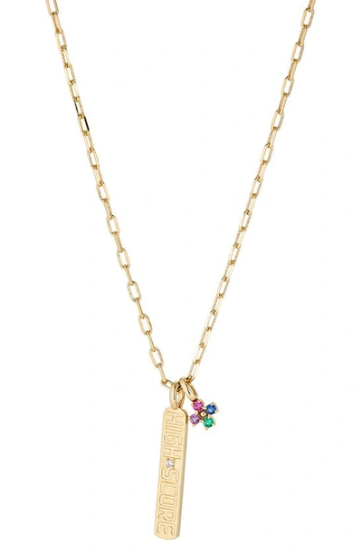 Ajoa Gameon Gamer Charm Necklace In Gold