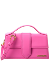Jacquemus Le Bambino Leather Shoulder Bag In Pink