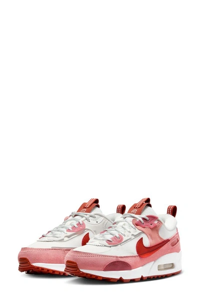 Nike Air Max 90 Futura Sneaker In Red/ Orange/ White