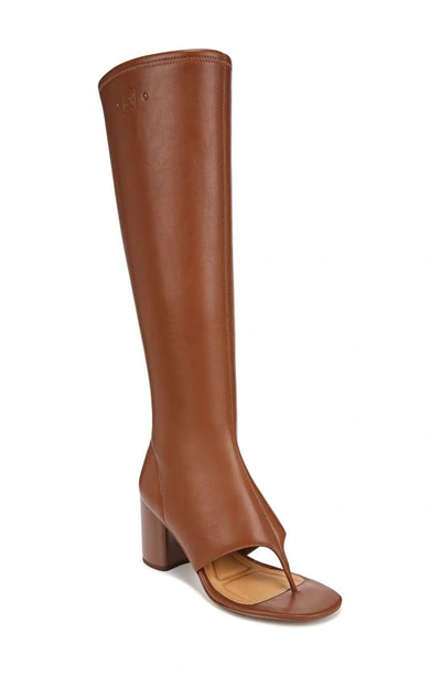 Sarto By Franco Sarto Odette Peep Toe Boot In Cognac