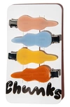 Chunks Assorted 4-pack Hair Clips In Simone