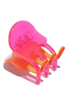 Chunks Jester Mini Two-tone Claw Clip In Pink And Orange