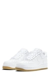 Nike Air Force 1 '07 Sneaker In White/ White/ Gum Light Brown