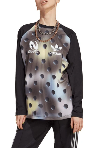 Adidas Originals Always Original Raglan Sleeve T-shirt In Black Multicolor