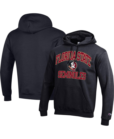 Champion Men's  Black Florida State Seminoles High Motor Pullover Hoodie