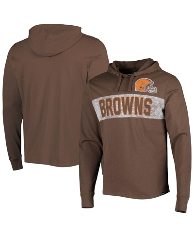 47 Brand Men's ' Brown Cleveland Browns Field Franklin Pullover Hoodie