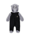 Outerstuff Newborn And Infant Boys And Girls Black, Gray New Orleans Saints Game Nap Teddy Fleece Bunting Full- In Black,gray