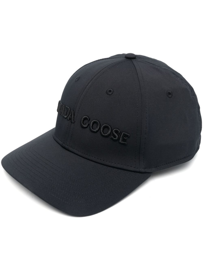 Canada Goose Black Logo Embroidered Cap