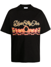 Blue Sky Inn Logo-print Cotton T-shirt In Black