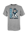 Outerstuff Youth Boys Philipp Grubauer Heather Gray Seattle Kraken Pixel Player 2.0 T-shirt In Heather Gray