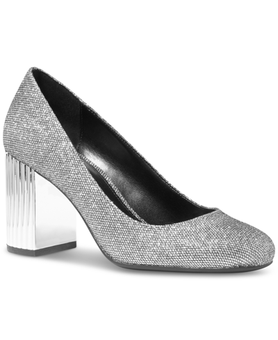 Michael Kors Michael Porter Slip-on Pumps In Silver | 