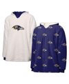 FOCO WOMEN'S FOCO BALTIMORE RAVENS REPEAT PRINT REVERSIBLE HOODEEZ