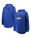 Profile Heather Blue Tampa Bay Lightning Plus Size Fleece Pullover Hoodie In Heather Blue