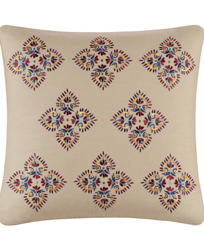 Waverly Castleford Damask Decorative Pillow, 18" X 18" In Jewel