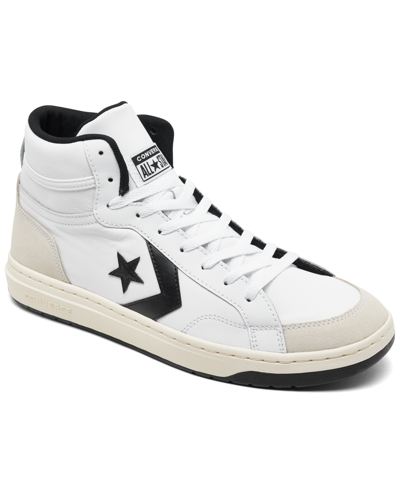 Converse Men's Pro Blaze Classic High Classic Sneakers From Finish Line In White,black,egret