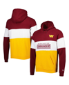 New Era Men's  Gold Washington Commanders Colorblock Current Pullover Hoodie In Gold
