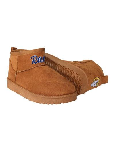 Foco Women's  Brown Los Angeles Chargers Team Logo Fuzzy Fan Boots