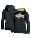 CHAMPION WOMEN'S CHAMPION BLACK WAKE FOREST DEMON DEACONS ARCH LOGO 2.0 PULLOVER HOODIE