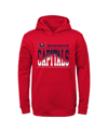 OUTERSTUFF YOUTH BOYS RED WASHINGTON CAPITALS PLAY-BY-PLAY PERFORMANCE PULLOVER HOODIE