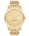 Nine West Women's Quartz Gold-tone Alloy Link Bracelet Watch, 39mm In Gold-tone