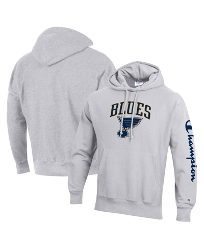 Champion Heather Grey St. Louis Blues Reverse Weave Pullover Hoodie