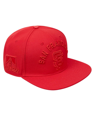 Pro Standard San Francisco Giants Triple Red Snapback Hat