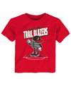OUTERSTUFF TODDLER BOYS AND GIRLS RED PORTLAND TRAIL BLAZERS MR. DRIBBLE T-SHIRT