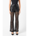 Endless Rose Women's Flared Sequins Pants In Black