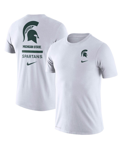 Nike White Michigan State Spartans Dna Logo Performance T-shirt