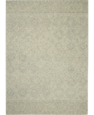 Nourison Home Azura Azm01 Ivory And Gray 8' X 11' Area Rug In Ivory,gray