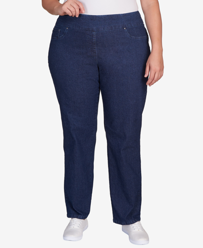 RUBY RD. PLUS SIZE PULL ON DENIM PANTS