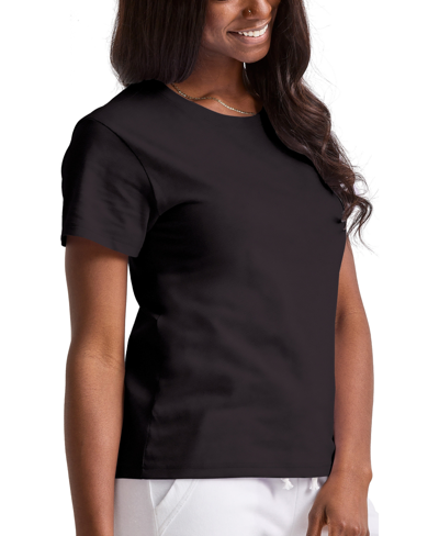Hanes Women's Originals Triblend Short Sleeve Classic T-shirt In Black