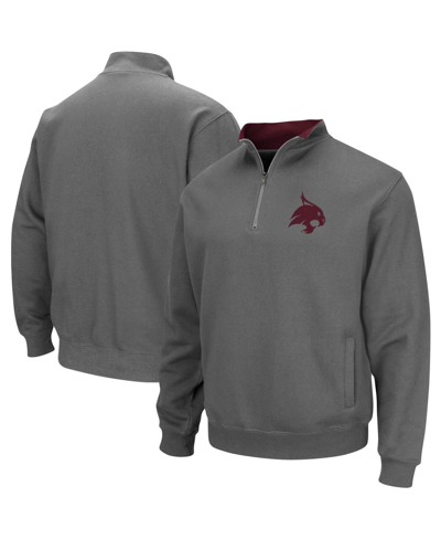 Colosseum Charcoal Texas State Bobcats Tortugas Logo Quarter-zip Jacket